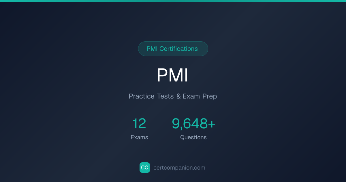 PMI Certification Practice Tests | CertCompanion